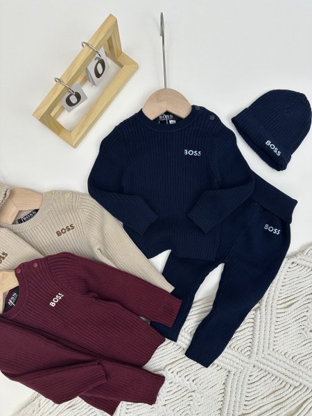 بدلة BOSS صوف 3 قطع