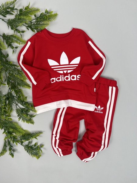 بدلة عملي خريفي | Adidas  - احمر <br> <span class='text-color-warm'>نفدت الكمية</span>