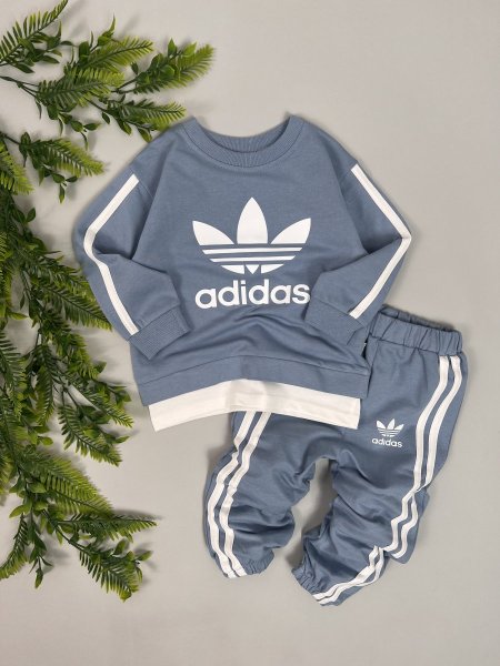 بدلة عملي خريفي | Adidas  - ازرق سماوي <br> <span class='text-color-warm'>نفدت الكمية</span>