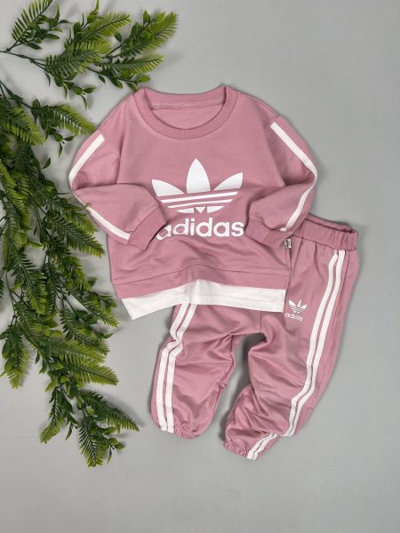 بدلة عملي خريفي | Adidas  - زهري <br> <span class='text-color-warm'>نفدت الكمية</span>