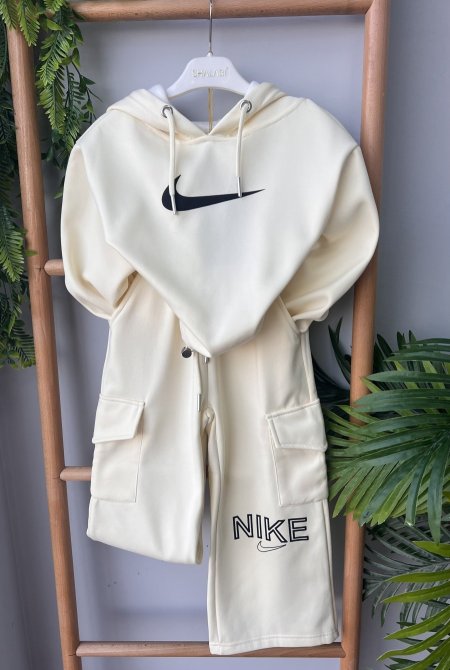 بدلة عملية  مبطن Nike ms-05  - اوف وايت